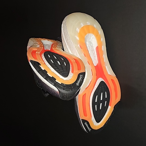 Adidas ultraboost 21 Mens 8.5 black orange white - Picture 2 of 4